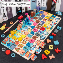 Load image into Gallery viewer, Kids Montessori Math Toys For Toddlers Educational Wooden Puzzle Fishing Toys Count Number Shape Matching Sorter Games Board Toy