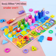 Load image into Gallery viewer, Kids Montessori Math Toys For Toddlers Educational Wooden Puzzle Fishing Toys Count Number Shape Matching Sorter Games Board Toy