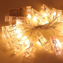 Load image into Gallery viewer, Photo Clip Light Banner Wedding Decoration Birthday Party Decor Kids Girl Boy Baby Shower Banner Christmas Decoration 2023