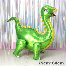 Load image into Gallery viewer, Large 4D Walking Dinosaur Foil Balloons , Children &#39;s Animal Toys , Birthday Party , Baby Shower Decoration