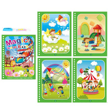 Load image into Gallery viewer, Montessori Toys Reusable Coloring Book Magic Water Drawing Book Painting Drawing Toys Sensory Early Education Toys for Kids