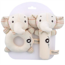 Load image into Gallery viewer, Newborn Baby Rattles Rabbit Bear Grab Ability Training Toys Infant Stroller Bed Hanging Bell Plush Dolls игрушки для детей