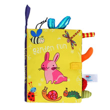 Load image into Gallery viewer, 0-36M Baby Early Learning Toy Tail Cloth Book Parent-child Interactive Sound Paper Puzzle Cloth Book Rattle