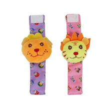 Load image into Gallery viewer, Infant Socks Wrist Rattle Toys Baby Toys 0 12 Months Newborn Cartoon Animal Plush Socks Wrist Strap Rattle for Baby Girl Boy Hot