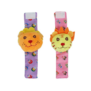 Infant Socks Wrist Rattle Toys Baby Toys 0 12 Months Newborn Cartoon Animal Plush Socks Wrist Strap Rattle for Baby Girl Boy Hot