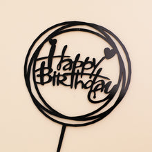 Load image into Gallery viewer, 10Pcs/Pack Acrylic Cake Toppers Happy Birthday Cake Toppers For Womens Mens Kids Birthday Party Decor Baby Shower Supplies Tools