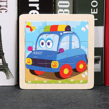 Load image into Gallery viewer, 11X11CM Kids Wooden Puzzle Cartoon Animal Traffic Tangram Wood Puzzle Toys Educational Jigsaw Toys for Children GiftS