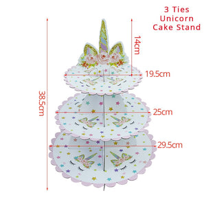 WEIGAO Unicorn Decoration Birthday Party Decor Kids Unicorn Disposable Tableware set Baby Shower Girl Birthday Party Supplies