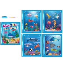 Load image into Gallery viewer, Montessori Toys Reusable Coloring Book Magic Water Drawing Book Painting Drawing Toys Sensory Early Education Toys for Kids