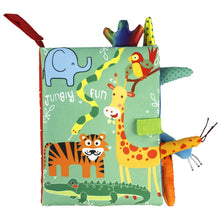 Load image into Gallery viewer, 0-36M Baby Early Learning Toy Tail Cloth Book Parent-child Interactive Sound Paper Puzzle Cloth Book Rattle