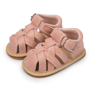 KIDSUN Baby Summer Sandals Infant Boy Girl Shoes Rubber Soft Sole Non-Slip Toddler First Walker Baby Crib Newborn