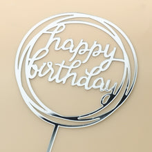 Load image into Gallery viewer, 10Pcs/Pack Acrylic Cake Toppers Happy Birthday Cake Toppers For Womens Mens Kids Birthday Party Decor Baby Shower Supplies Tools