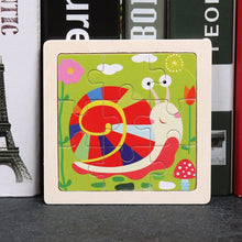 Load image into Gallery viewer, 11X11CM Kids Wooden Puzzle Cartoon Animal Traffic Tangram Wood Puzzle Toys Educational Jigsaw Toys for Children GiftS