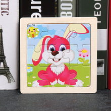 Load image into Gallery viewer, 11X11CM Kids Wooden Puzzle Cartoon Animal Traffic Tangram Wood Puzzle Toys Educational Jigsaw Toys for Children GiftS