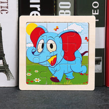 Load image into Gallery viewer, 11X11CM Kids Wooden Puzzle Cartoon Animal Traffic Tangram Wood Puzzle Toys Educational Jigsaw Toys for Children GiftS