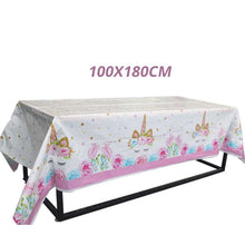 Load image into Gallery viewer, WEIGAO Unicorn Decoration Birthday Party Decor Kids Unicorn Disposable Tableware set Baby Shower Girl Birthday Party Supplies