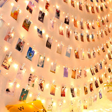 Load image into Gallery viewer, Photo Clip Light Banner Wedding Decoration Birthday Party Decor Kids Girl Boy Baby Shower Banner Christmas Decoration 2023