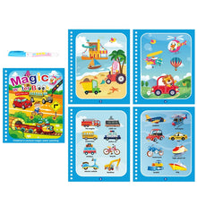 Load image into Gallery viewer, Montessori Toys Reusable Coloring Book Magic Water Drawing Book Painting Drawing Toys Sensory Early Education Toys for Kids