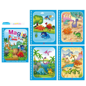 Montessori Toys Reusable Coloring Book Magic Water Drawing Book Painting Drawing Toys Sensory Early Education Toys for Kids