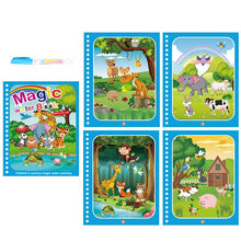 Load image into Gallery viewer, Montessori Toys Reusable Coloring Book Magic Water Drawing Book Painting Drawing Toys Sensory Early Education Toys for Kids