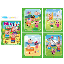 Load image into Gallery viewer, Montessori Toys Reusable Coloring Book Magic Water Drawing Book Painting Drawing Toys Sensory Early Education Toys for Kids