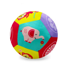 Load image into Gallery viewer, Baby Toys 0 12 Months Soft Cloth Rattle Ball Stuffed Baby Play Ball with Bell Cartoon Animals Interactive Toys Educational Toys