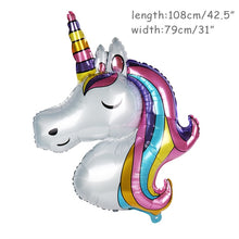 Load image into Gallery viewer, WEIGAO Unicorn Decoration Birthday Party Decor Kids Unicorn Disposable Tableware set Baby Shower Girl Birthday Party Supplies