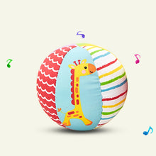 Load image into Gallery viewer, Baby Toys 0 12 Months Soft Cloth Rattle Ball Stuffed Baby Play Ball with Bell Cartoon Animals Interactive Toys Educational Toys