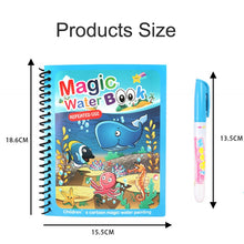 Load image into Gallery viewer, Montessori Toys Reusable Coloring Book Magic Water Drawing Book Painting Drawing Toys Sensory Early Education Toys for Kids