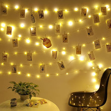 Load image into Gallery viewer, Photo Clip Light Banner Wedding Decoration Birthday Party Decor Kids Girl Boy Baby Shower Banner Christmas Decoration 2023