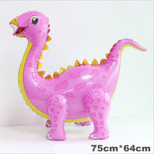 Load image into Gallery viewer, Large 4D Walking Dinosaur Foil Balloons , Children &#39;s Animal Toys , Birthday Party , Baby Shower Decoration