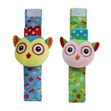 Load image into Gallery viewer, Infant Socks Wrist Rattle Toys Baby Toys 0 12 Months Newborn Cartoon Animal Plush Socks Wrist Strap Rattle for Baby Girl Boy Hot