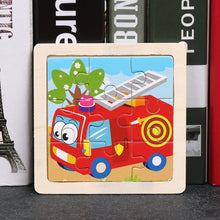 Load image into Gallery viewer, 11X11CM Kids Wooden Puzzle Cartoon Animal Traffic Tangram Wood Puzzle Toys Educational Jigsaw Toys for Children GiftS