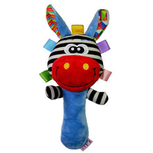Load image into Gallery viewer, Baby Toys 0 12 Months Soft Cloth Rattle Ball Stuffed Baby Play Ball with Bell Cartoon Animals Interactive Toys Educational Toys