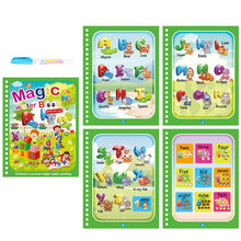 Load image into Gallery viewer, Montessori Toys Reusable Coloring Book Magic Water Drawing Book Painting Drawing Toys Sensory Early Education Toys for Kids