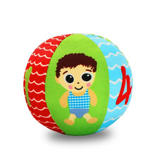 Load image into Gallery viewer, Baby Toys 0 12 Months Soft Cloth Rattle Ball Stuffed Baby Play Ball with Bell Cartoon Animals Interactive Toys Educational Toys