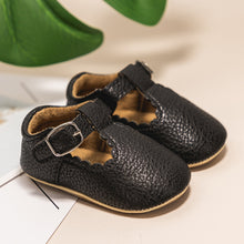 Load image into Gallery viewer, KIDSUN Newborn Baby Shoes Stripe PU Leather Boy Girl Shoes  Toddler Rubber Sole Anti-slip First Walkers Infant Moccasins