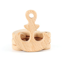 Load image into Gallery viewer, 1pcs Wooden Baby Teether Animal BPA Free DIY Pacifier Chain Necklace Accessories Tooth Pendant Nursing Teether Toys Gift