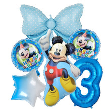 Load image into Gallery viewer, 1set Disney Pink Minnie Mouse Foil Balloon Girl&#39;s Birthday Party Decoration 1 2 3 4 5 6 7st baby shower supplies Kids Toy Globos