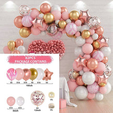 Load image into Gallery viewer, Blue Metallic Balloons Garland Kit Gold Confetti Balloon Arch Birthday Party Decoration Kids Wedding Birthday Baby Shower Boy