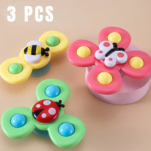 Load image into Gallery viewer, 3Pcs/Set Baby Bath Toys Funny Bathing Sucker Spinner Suction Cup Cartoon Rattles Fidget Educational Toys For Children Boys Gift