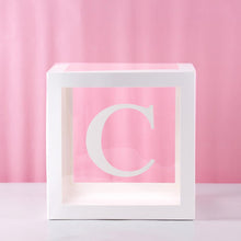 Load image into Gallery viewer, Transparent Alphabet Balloon Box Wedding Baby Shower Boy Girl Decoration Birthday Party Kids Baby Shower 1st Birthday Decor