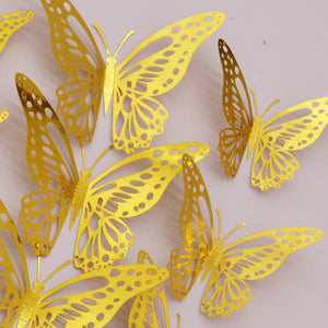 Purple Pink Butterfly Cake Decoration Happy Birthday Cake Topper Handmade Painted For Wedding Birthday Party Baby Shower