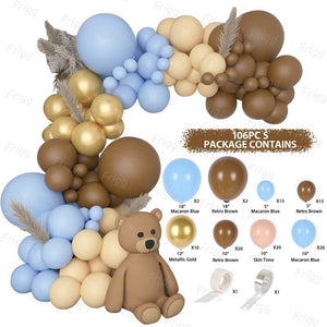 Apricot Coffee Brown Balloon Garland Arch Kit Wedding Birthday Party Decoration Kids Latex Balloon Globos Baby Shower Decor