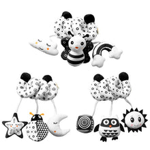 Load image into Gallery viewer, Sensory Cloth Book High Contrast Baby Toys 0 12 Months Newborn Crib Toys Black and White Animal Cloth Books Montessori Baby Book