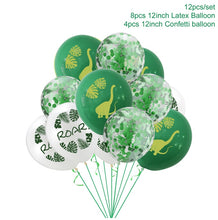 Load image into Gallery viewer, Dinosaur Disposable Tableware Dinosaur Birthday Party Decorations Kids Boy Baby Shower Balloons Jungle Safari Birthday Supplies