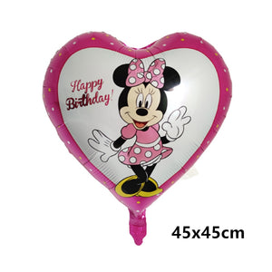 Giant Disney Foil Balloon Mickey Mouse Balloons Minnie Birthday Party Decoration Kids Toy Baby Shower Ball Children Cartoon Gift