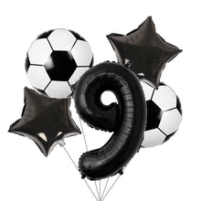 Load image into Gallery viewer, Football Theme Disposable Tableware Set  Sport Boy Birthday Party Baby Shower Cake Decor Supplies Soccer Pattern Cup Plate Straw
