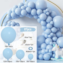 Load image into Gallery viewer, Blue Metallic Balloons Garland Kit Gold Confetti Balloon Arch Birthday Party Decoration Kids Wedding Birthday Baby Shower Boy