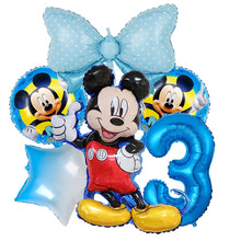 Load image into Gallery viewer, 1set Disney Pink Minnie Mouse Foil Balloon Girl&#39;s Birthday Party Decoration 1 2 3 4 5 6 7st baby shower supplies Kids Toy Globos